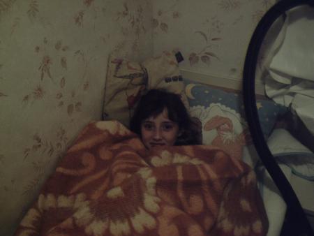 marine dans son lit a la caravanne bonne nuit princesse je t aime